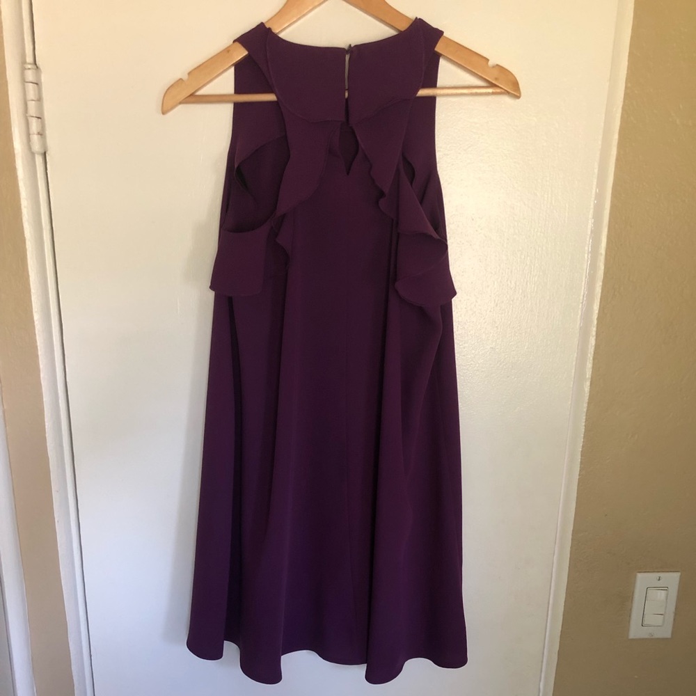 LOFT Back Ruffle Dress Size XS - Picture 4 of 5